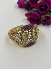Traditional Artificial Broad Antique Kundan Bracelet for women